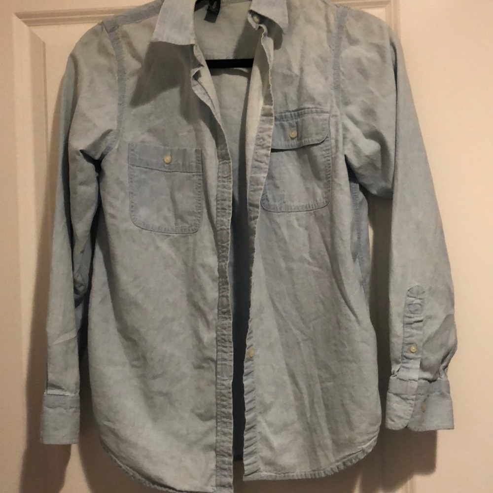 Ralph Lauren light wash denim button down
